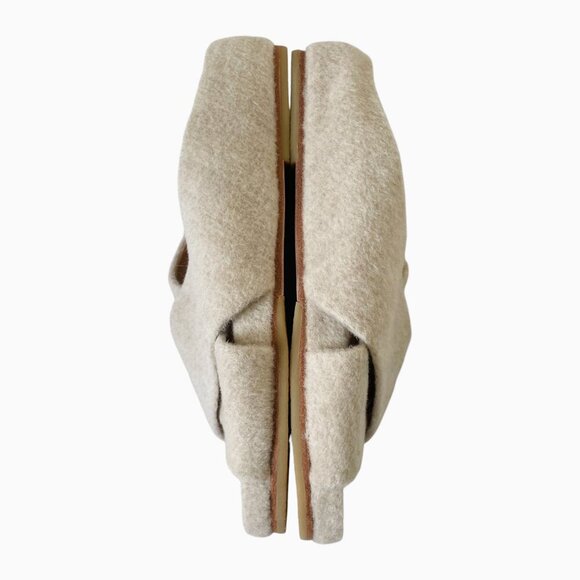 Lauren Manoogian Alpaca Criss Cross Slide Sandals - Picture 5 of 12